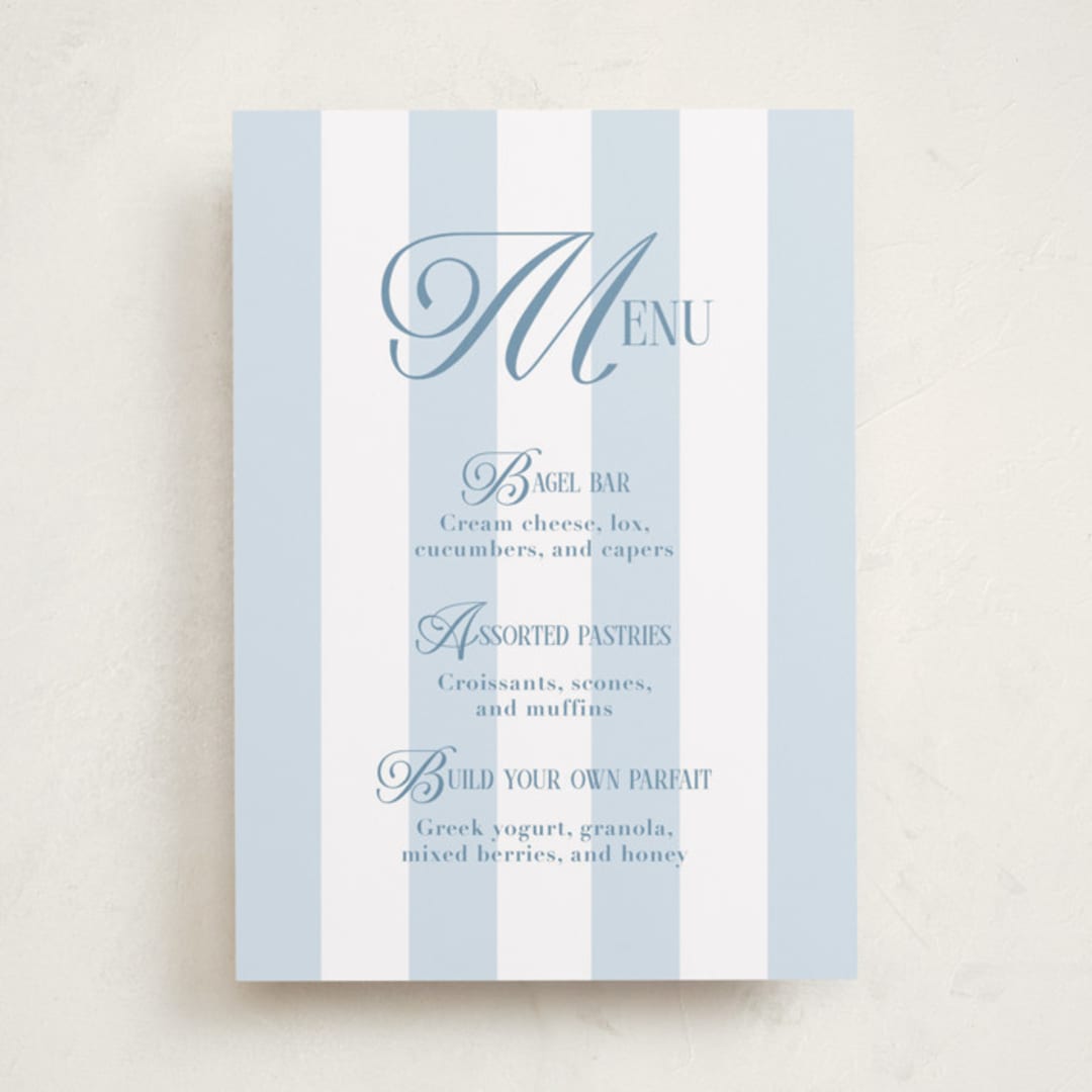 "Oh Boy!" - Baby Shower Bar Signs in Bluebonnet by Laura Hankins - Front