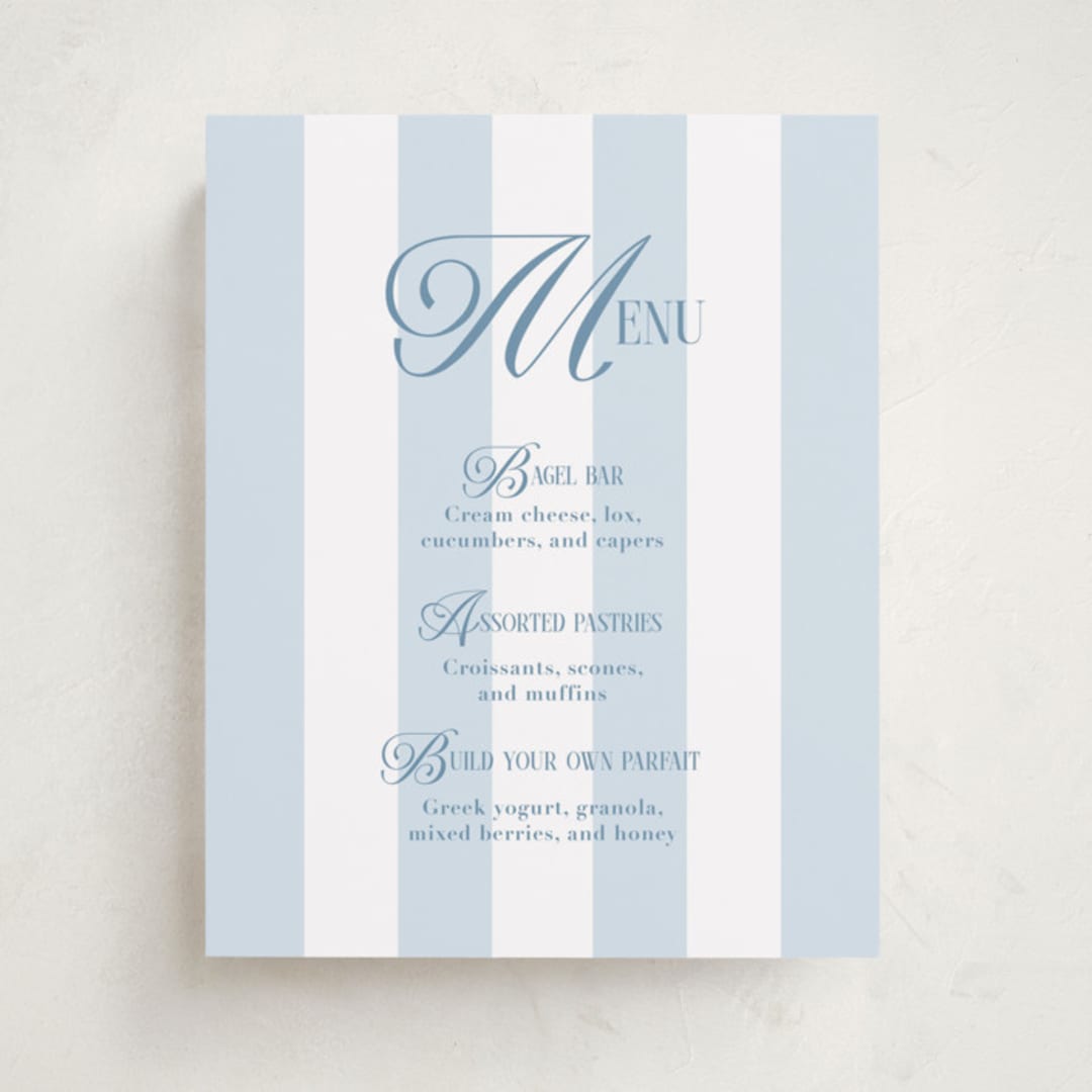 "Oh Boy!" - Baby Shower Bar Signs in Bluebonnet by Laura Hankins - Front