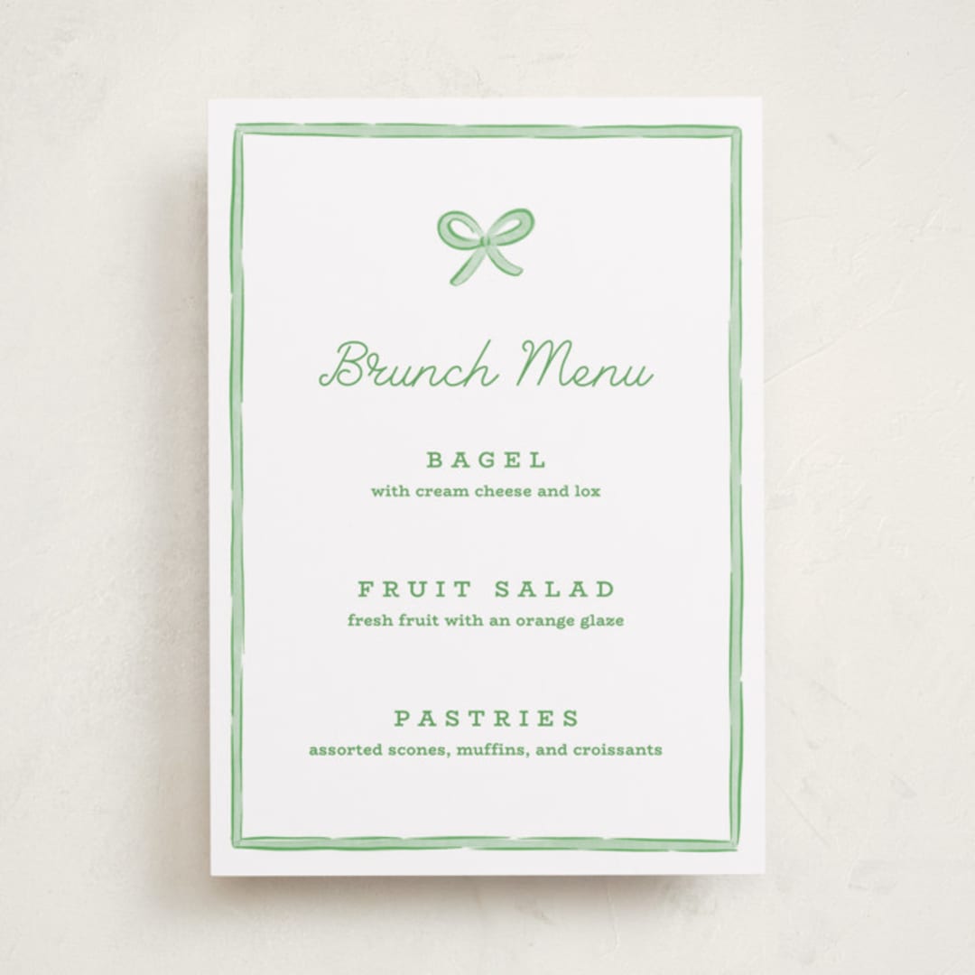 "Polka Dot Frame" - Baby Shower Bar Signs in Strawberry by Erin German - Front