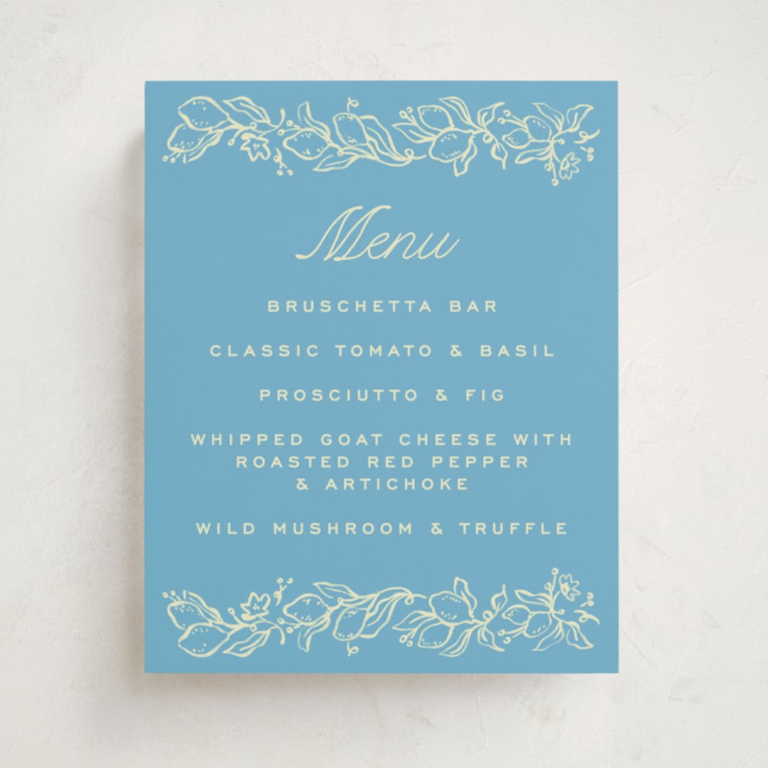 "Ciao Baby" - Baby Shower Bar Signs in Lemonade by Pati Cascino - Front
