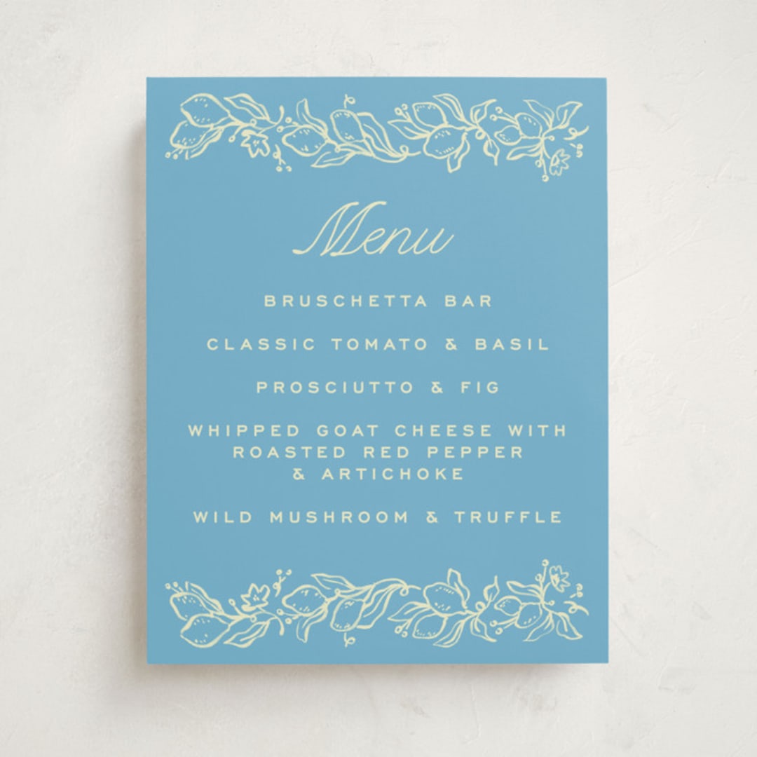 "Ciao Baby" - Baby Shower Bar Signs in Lemonade by Pati Cascino - Front