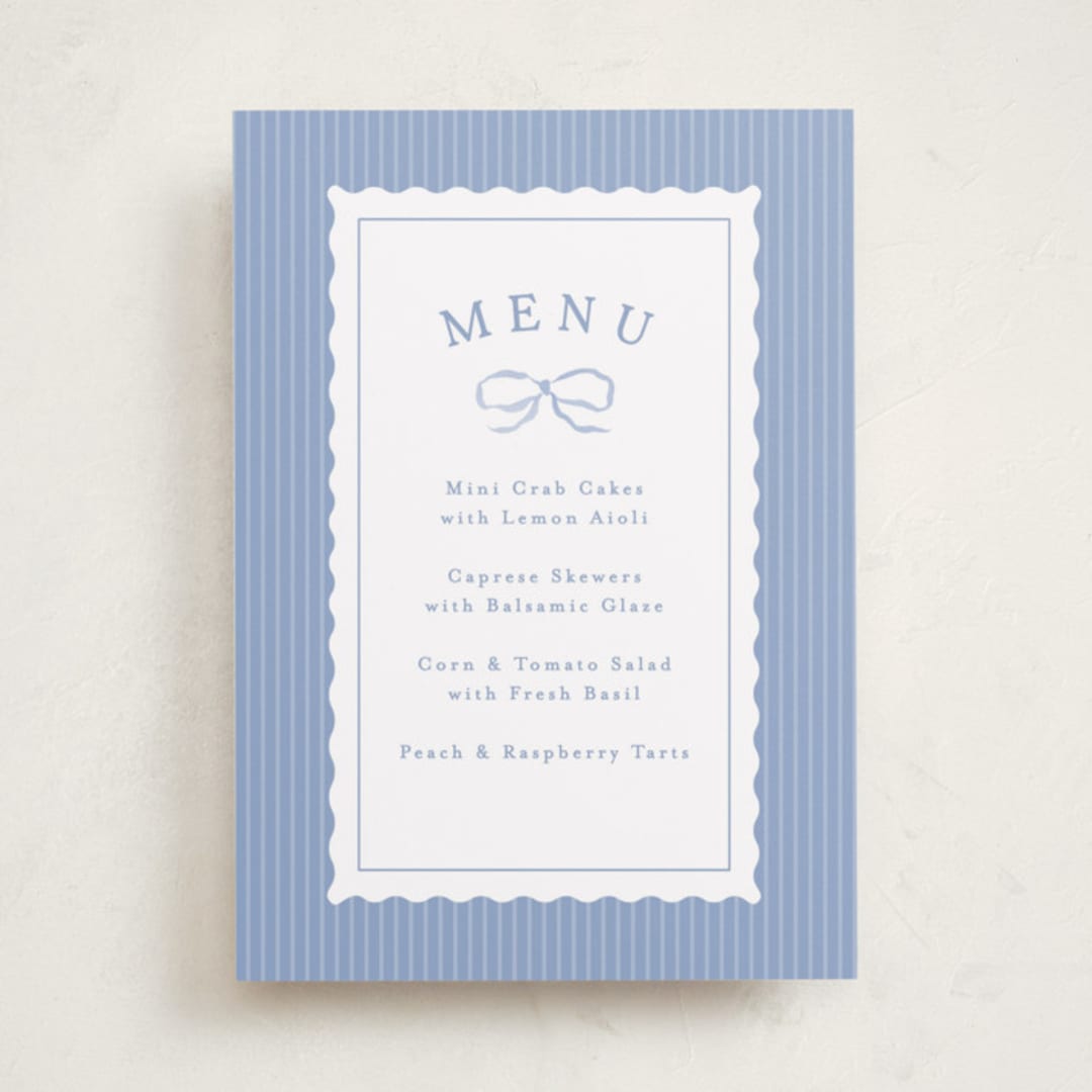 "Dorothy" - Baby Shower Bar Signs in Cornflower by Erin L. Wilson - Front