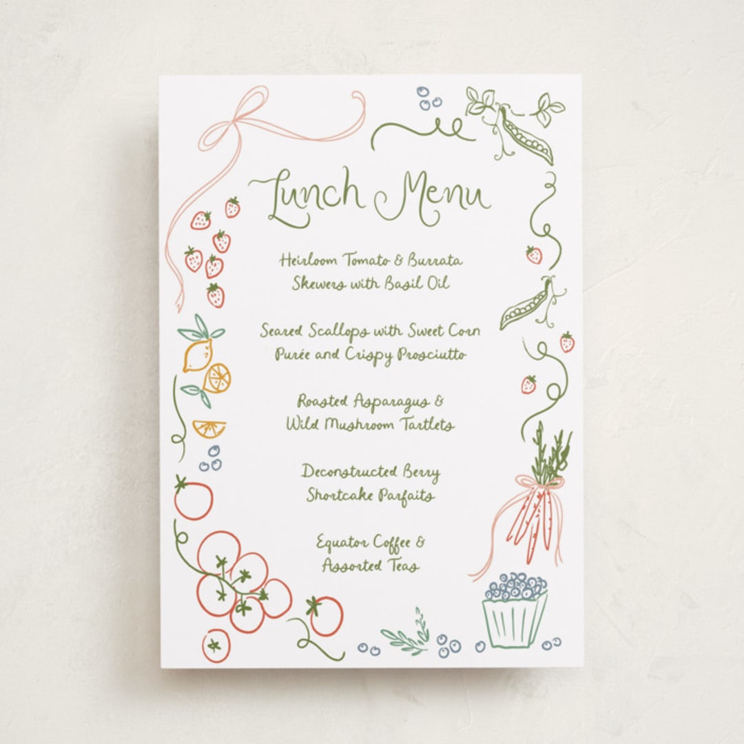 "Locally Grown Sketch" - Baby Shower Bar Signs in Meadow by Jenna Holcomb - Front