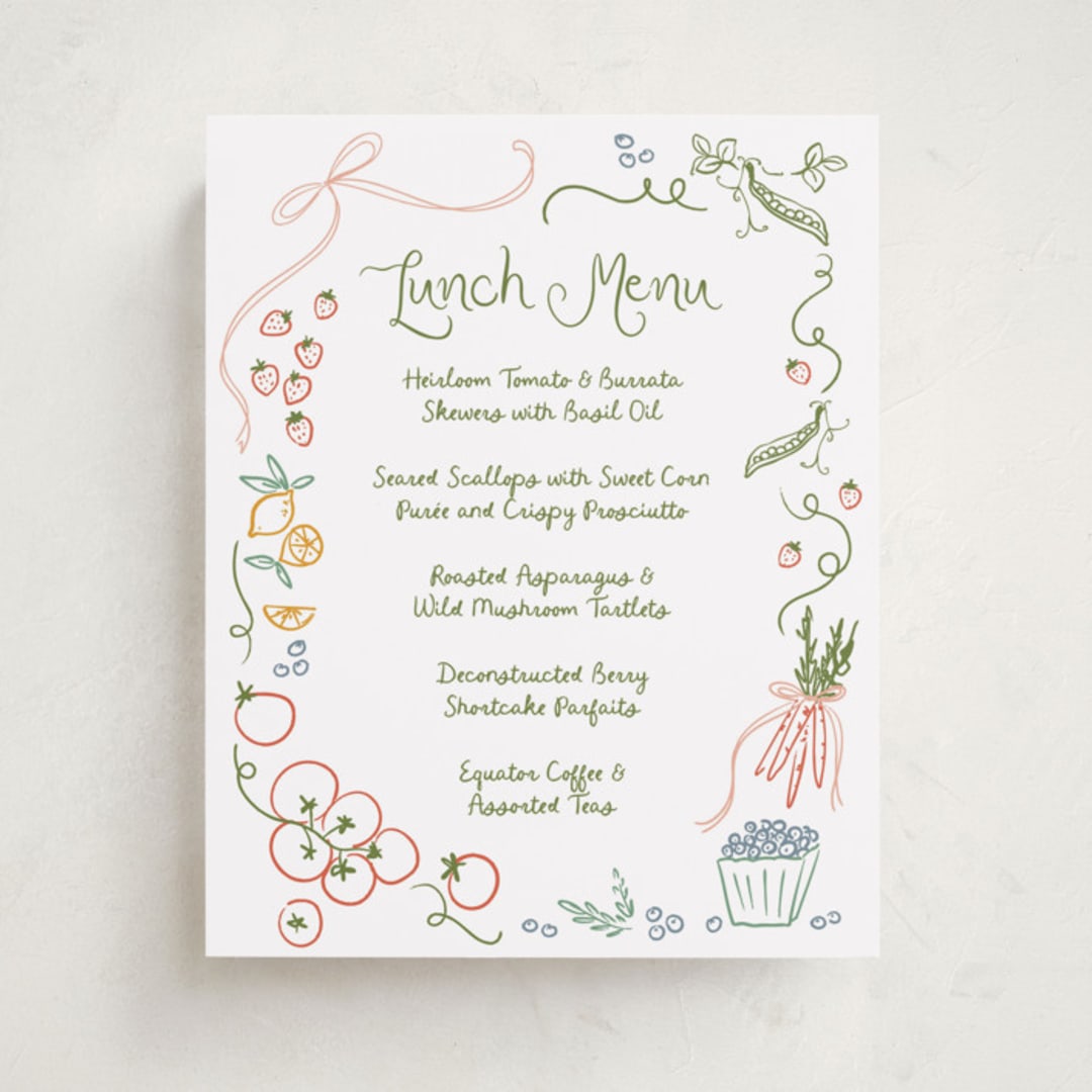 "Locally Grown Sketch" - Baby Shower Bar Signs in Meadow by Jenna Holcomb - Front