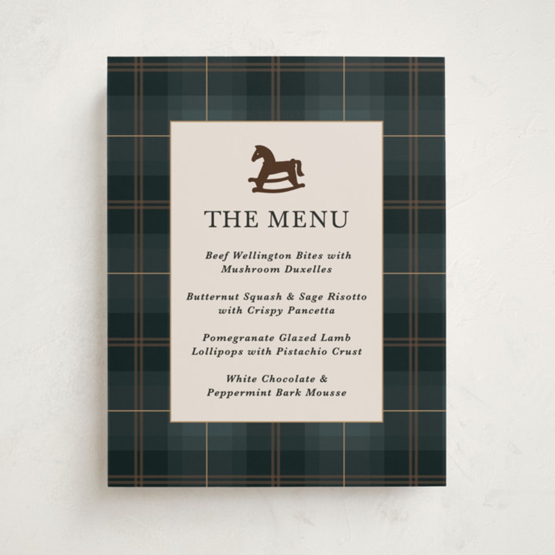 "Wesley" - Baby Shower Bar Signs in Juniper by Kate Ahn - Front