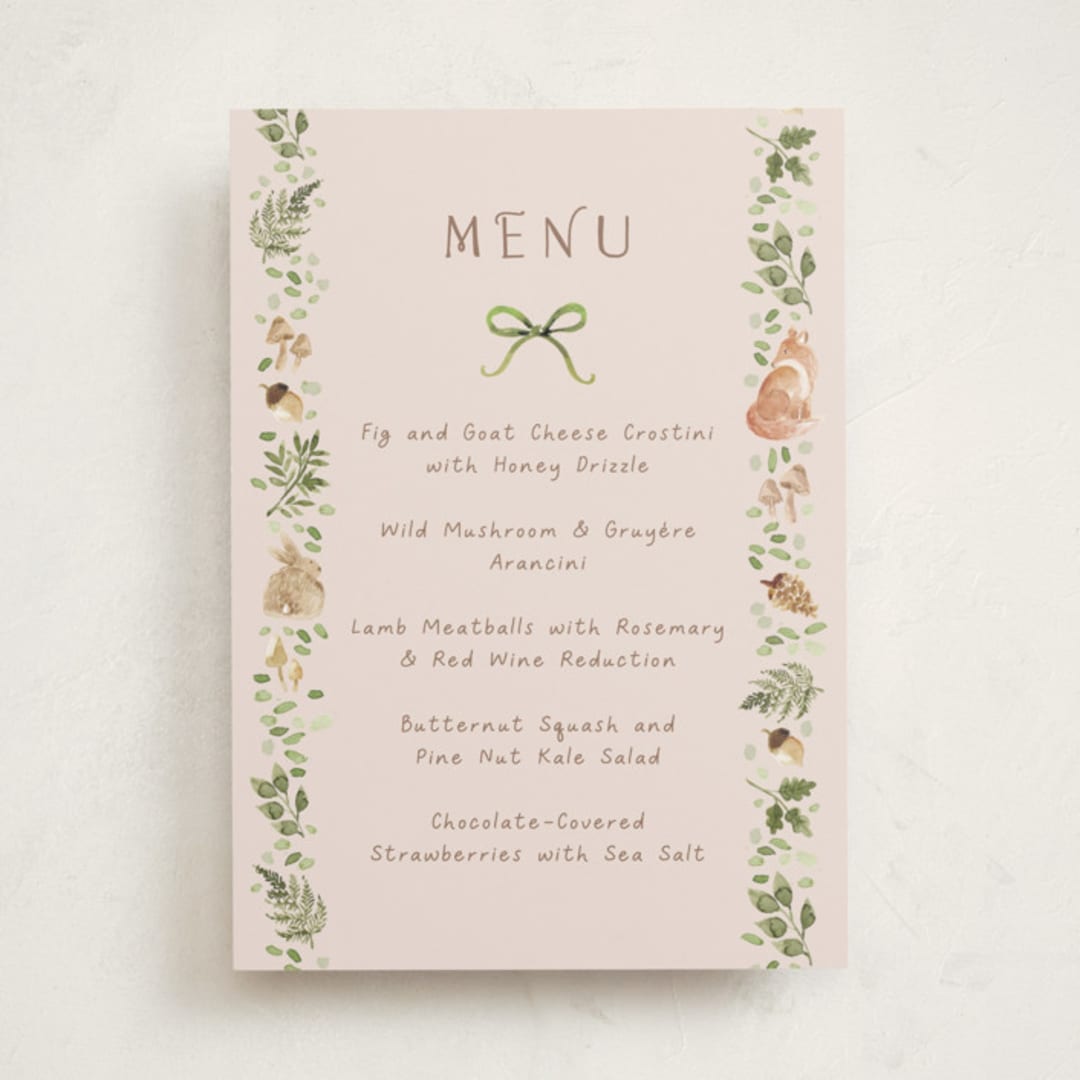 "Forest Baby Shower" - Baby Shower Bar Signs in Sand by frau brandt - Front