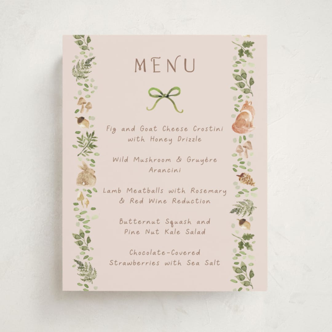 "Forest Baby Shower" - Baby Shower Bar Signs in Sand by frau brandt - Front
