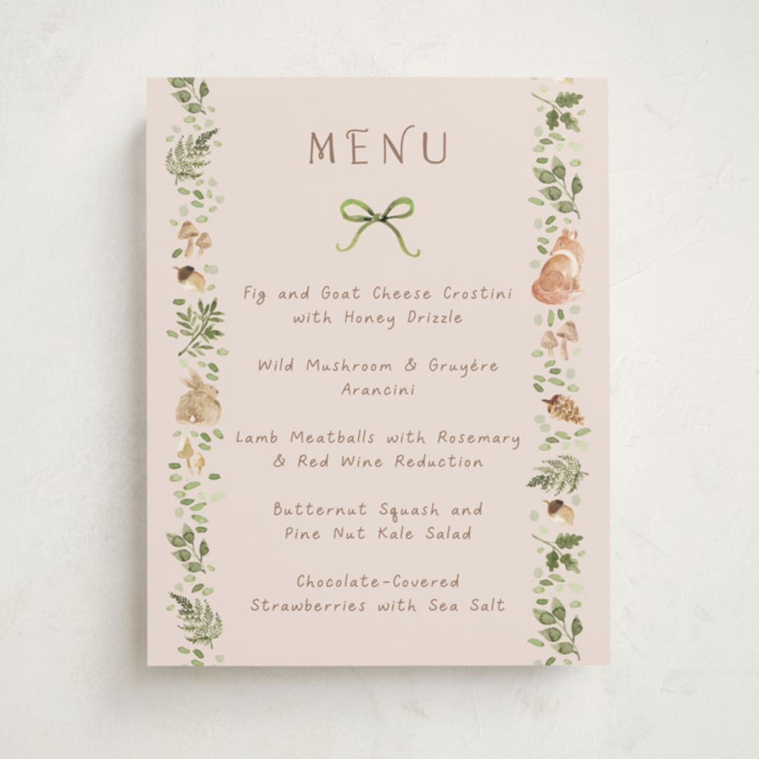 "Forest Baby Shower" - Baby Shower Bar Signs in Sand by frau brandt - Front