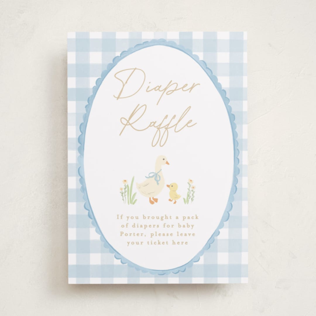 "Vintage goose" - Baby Shower Party Signs in Sky by Creo Study - Front