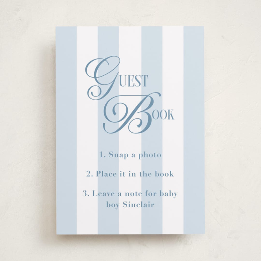 "Oh Boy!" - Baby Shower Party Signs in Bluebonnet by Laura Hankins - Front