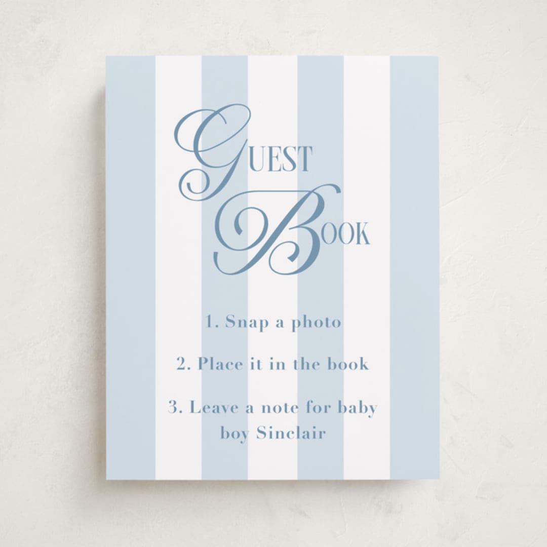 "Oh Boy!" - Baby Shower Party Signs in Bluebonnet by Laura Hankins - Front