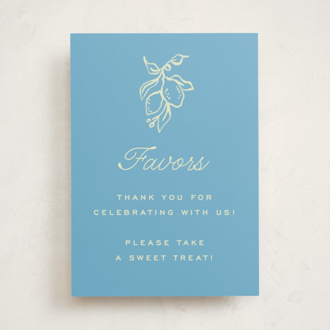 "Ciao Baby" - Baby Shower Party Signs in Lemonade by Pati Cascino - Front