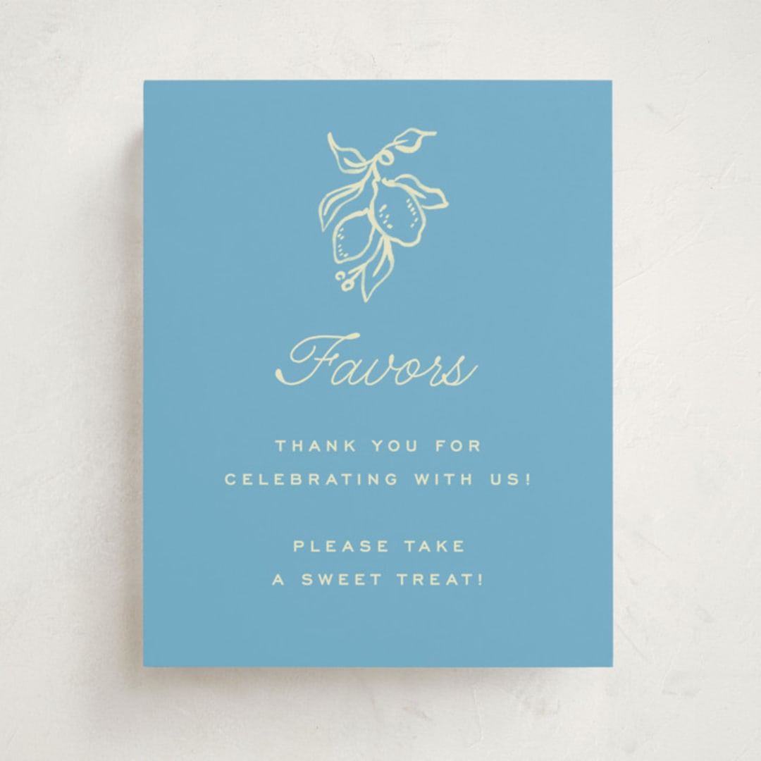 "Ciao Baby" - Baby Shower Party Signs in Lemonade by Pati Cascino - Front
