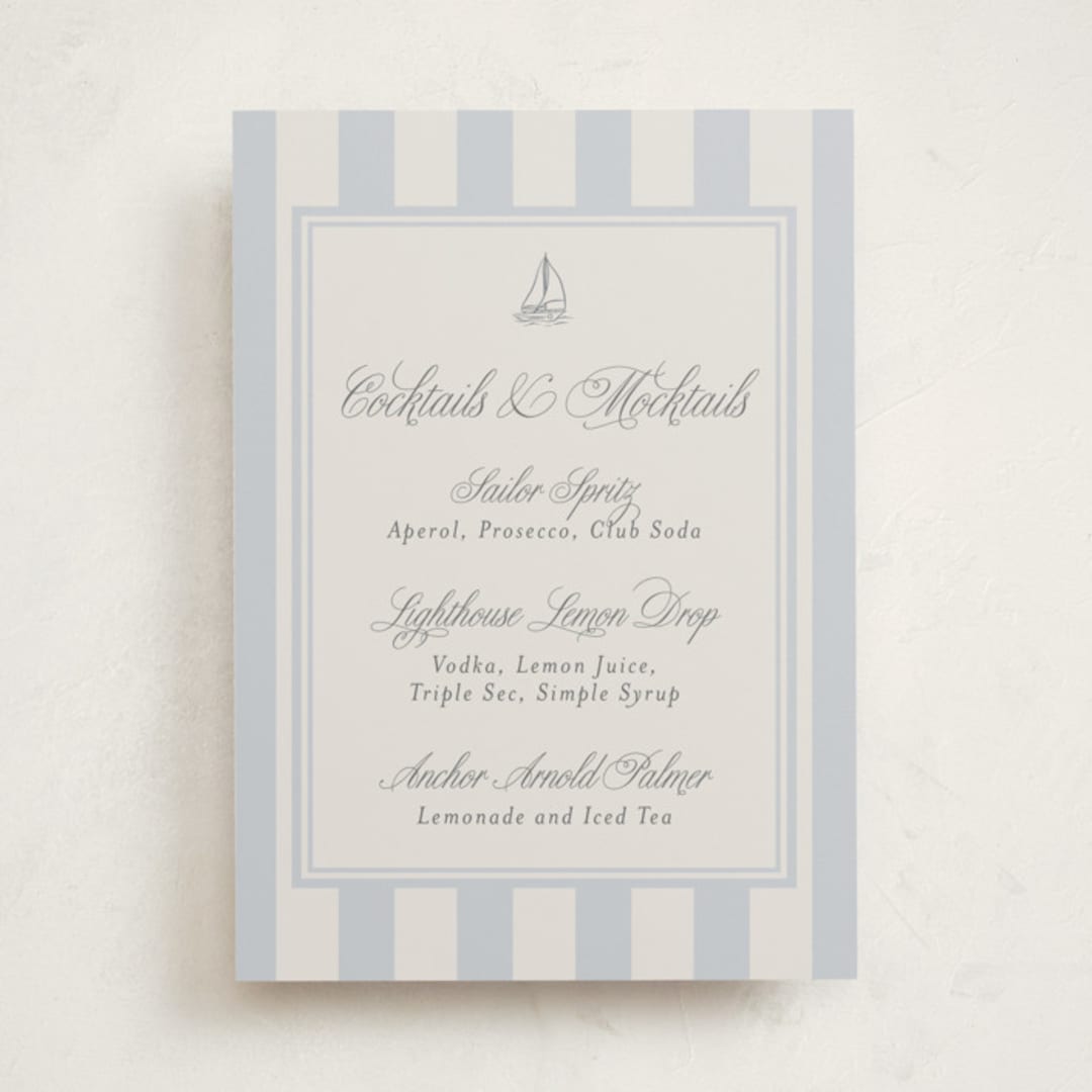 "On Board" - Baby Shower Party Signs in Sailor by Stephanie Hawkes - Front