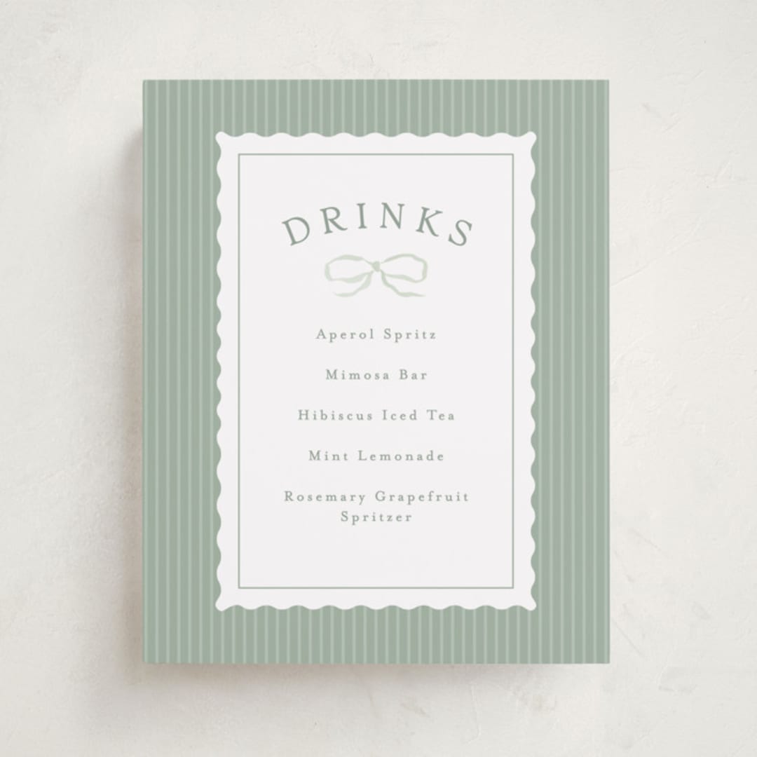 "Dorothy" - Baby Shower Party Signs in Cornflower by Erin L. Wilson - Front