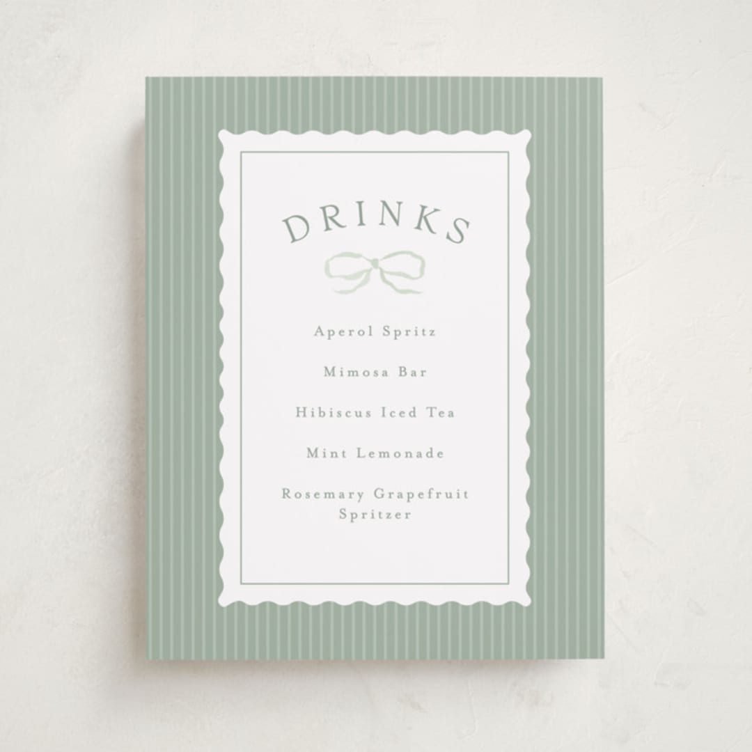 "Dorothy" - Baby Shower Party Signs in Cornflower by Erin L. Wilson - Front