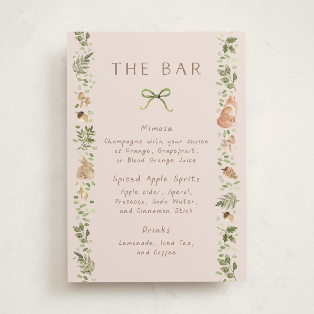 "Forest Baby Shower" - Baby Shower Party Signs in Sand by frau brandt - Front