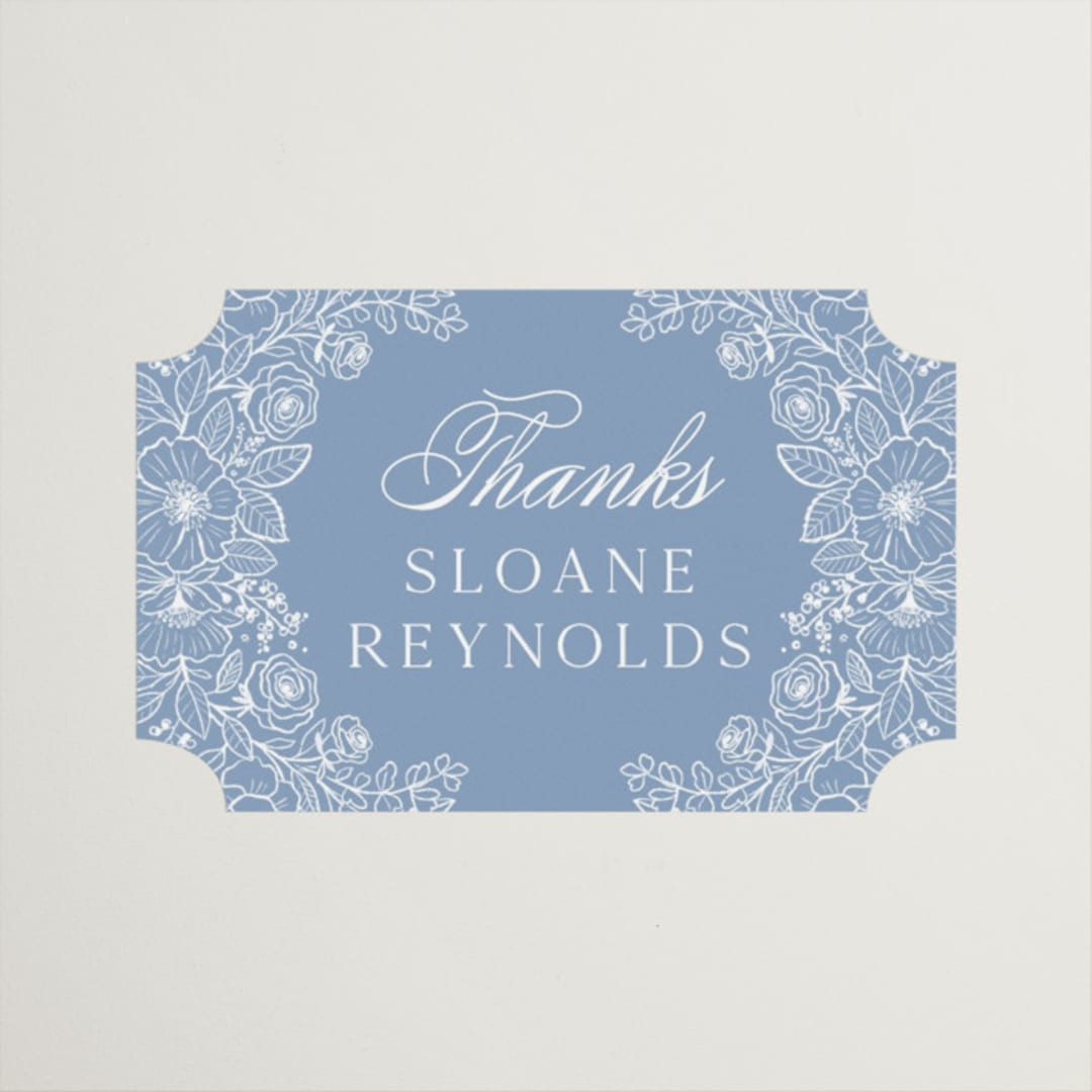 "Wild Roses" - Bridal Shower Favor Stickers in Nova by Kristen Smith - Front