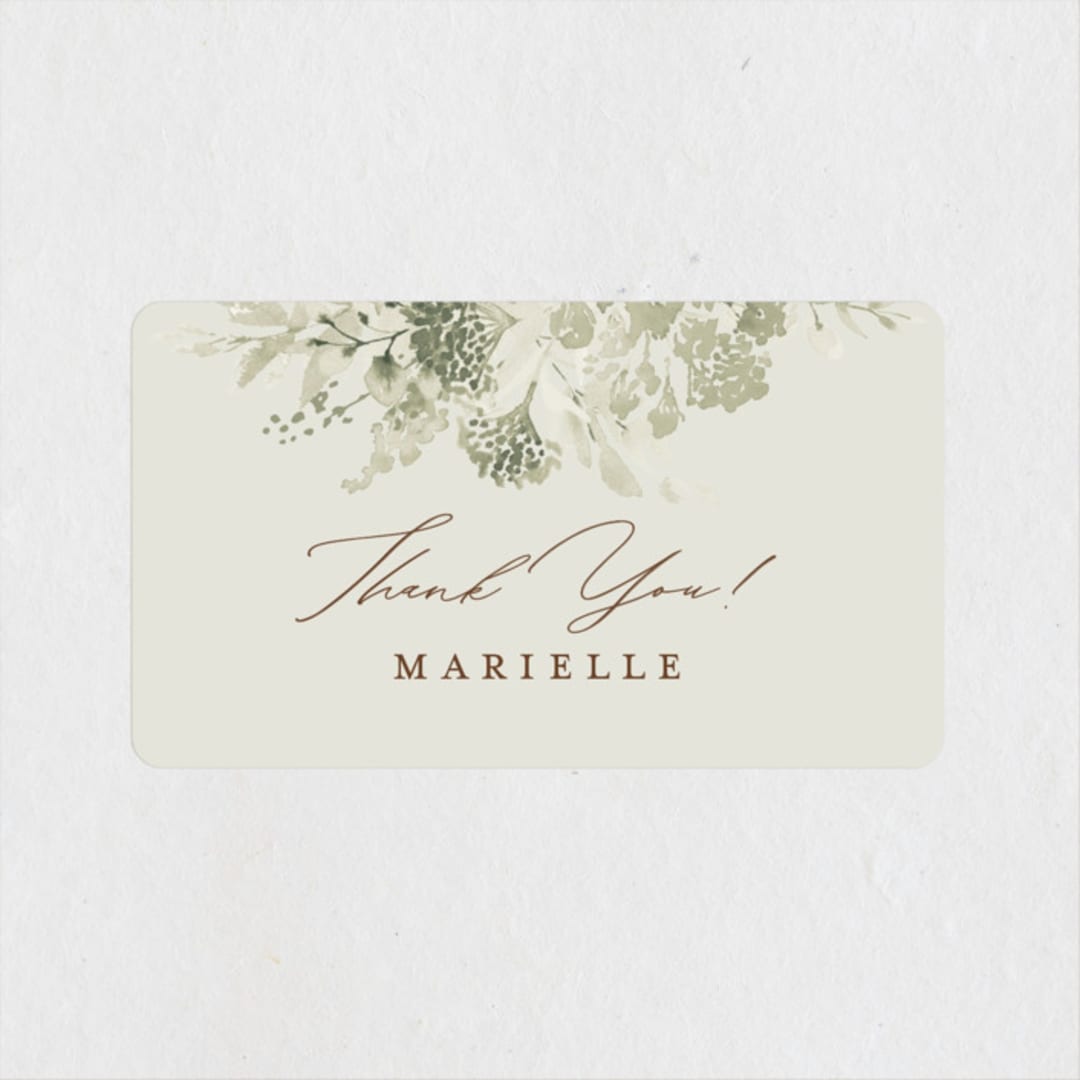 "Bridal Sprinkle" - Bridal Shower Favor Stickers in Forest by Chris Griffith - Front