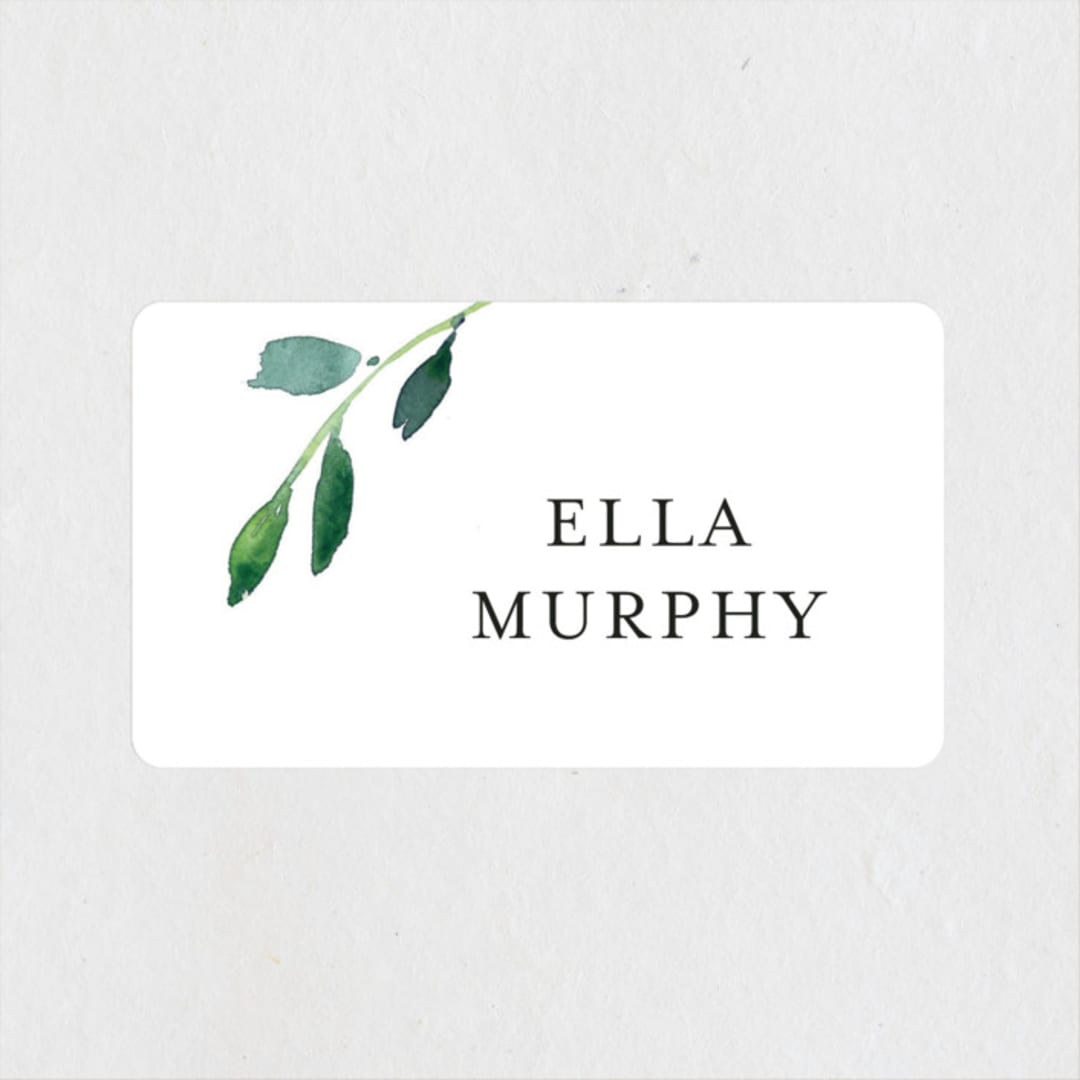 "Spring Wildflowers" - Bridal Shower Favor Stickers in Floral by Mere Paper - Front
