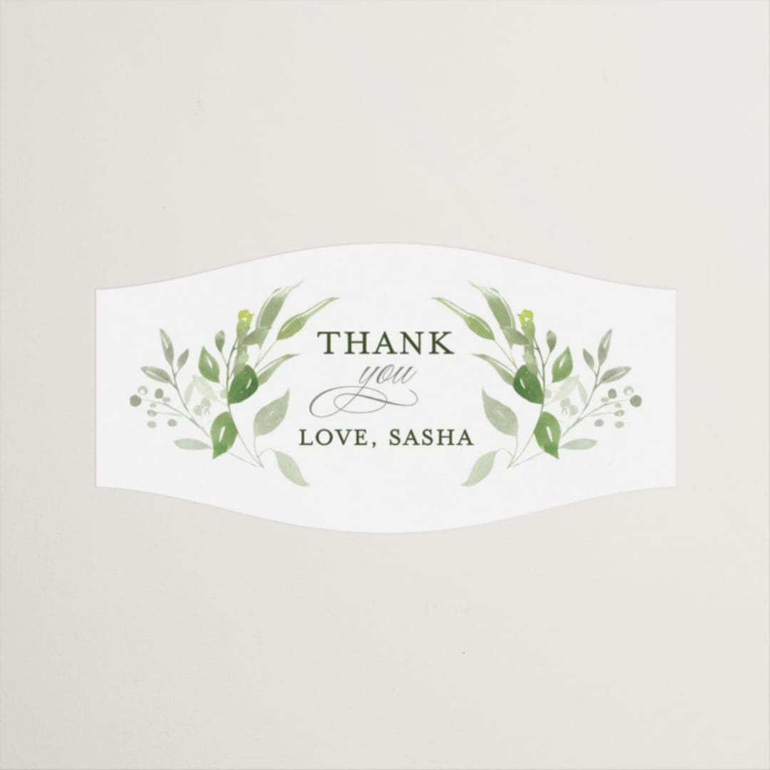 "Verdure" - Bridal Shower Favor Stickers in Garden by Leah Bisch - Front