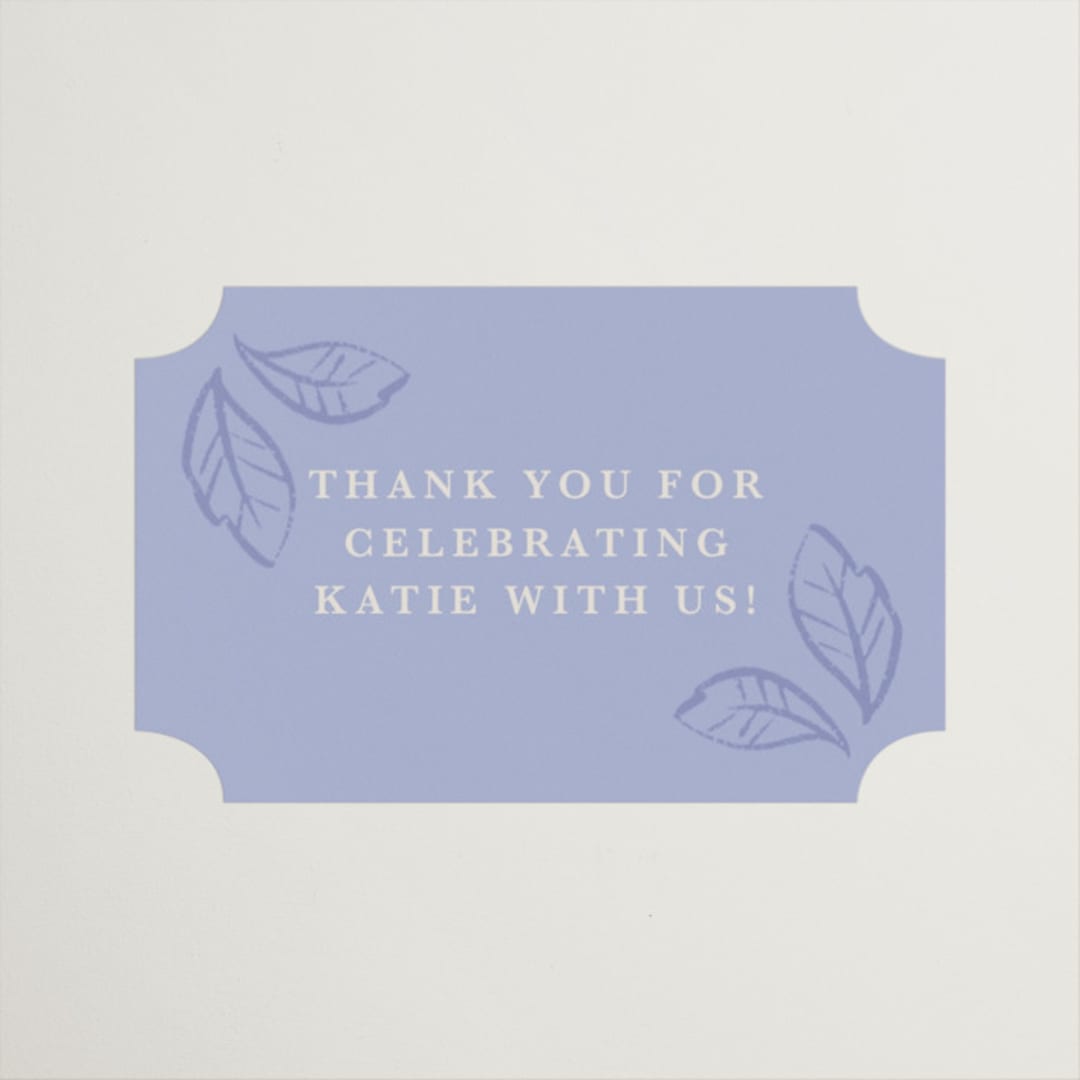 "Love Birds" - Bridal Shower Favor Stickers in Porcelain by Rebecca Smith - Front