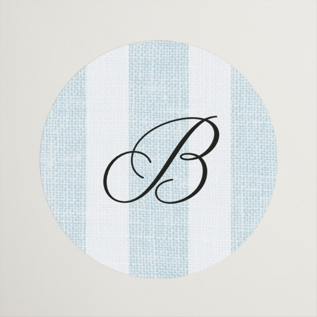 "Coastal" - Bridal Shower Favor Stickers in Oceanside by Kelly Schmidt - Front