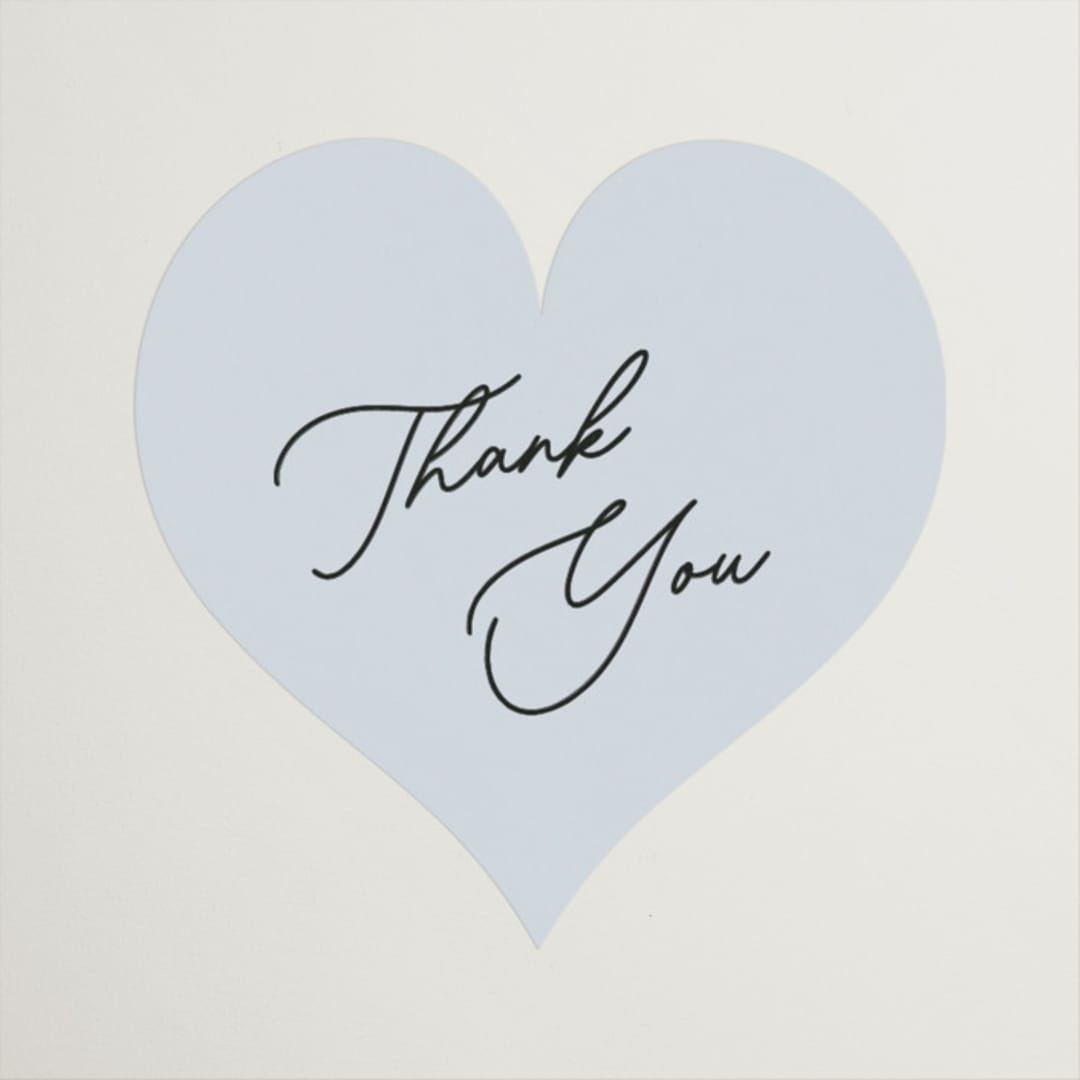 "Palmer" - Bridal Shower Favor Stickers in Delphinium by Pixel and Hank - Front