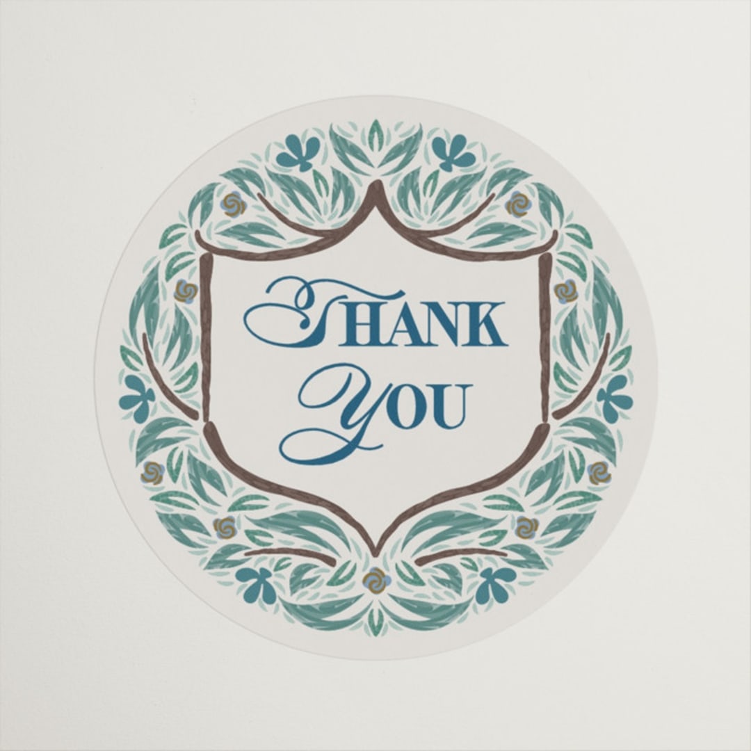"Garden Gate" - Bridal Shower Favor Stickers in Garden by Paper Sun Studio - Front