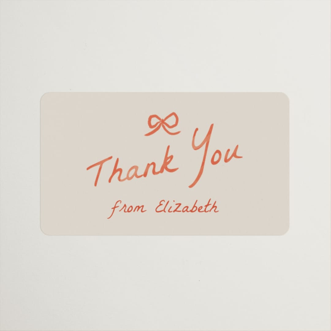 "BridalCake" - Bridal Shower Favor Stickers in Rosette by Vera Lim - Front