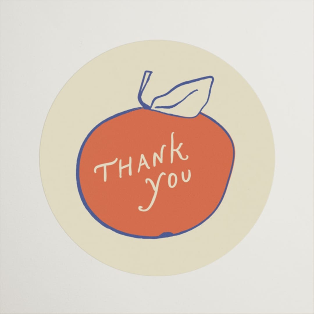 "A Bridal Spritz" - Bridal Shower Favor Stickers in Persimmon by Kelly Watkins - Front