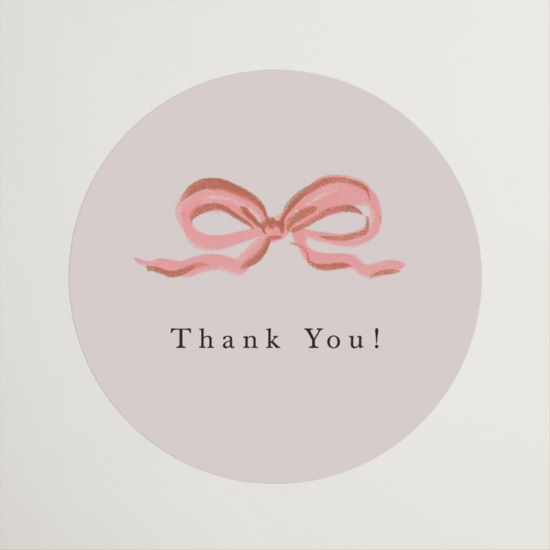 "merry christmas tree" - Bridal Shower Favor Stickers in Peony by Lori Wemple - Front