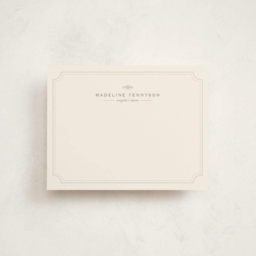 "Mina Beleza" - Business Stationery in Carnation by chocomocacino - Front