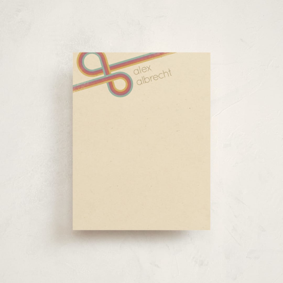 "Infinite Stripes" - Business Stationery in Primary by GeekInk Design - Front
