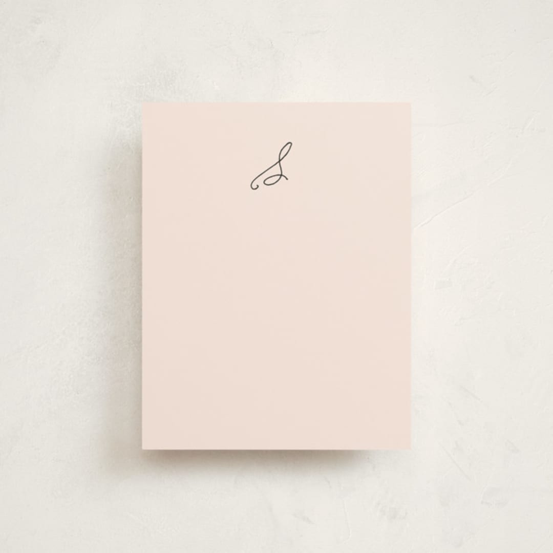 "Estate" - Business Stationery in Blush by Kim Dietrich Elam - Front