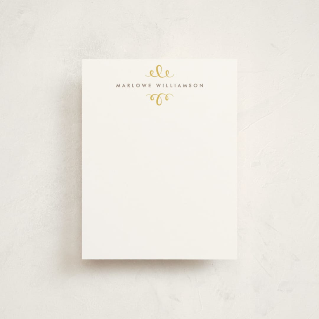 "The Most Simple" - Business Stationery in Sunshine by Phrosné Barwood - Front