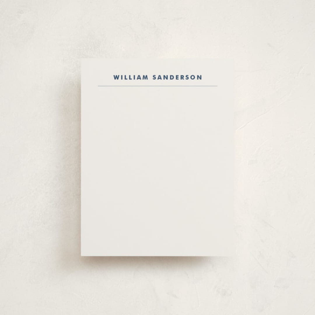 "Bold and Basic" - Business Stationery in Navy by Alethea and Ruth - Front