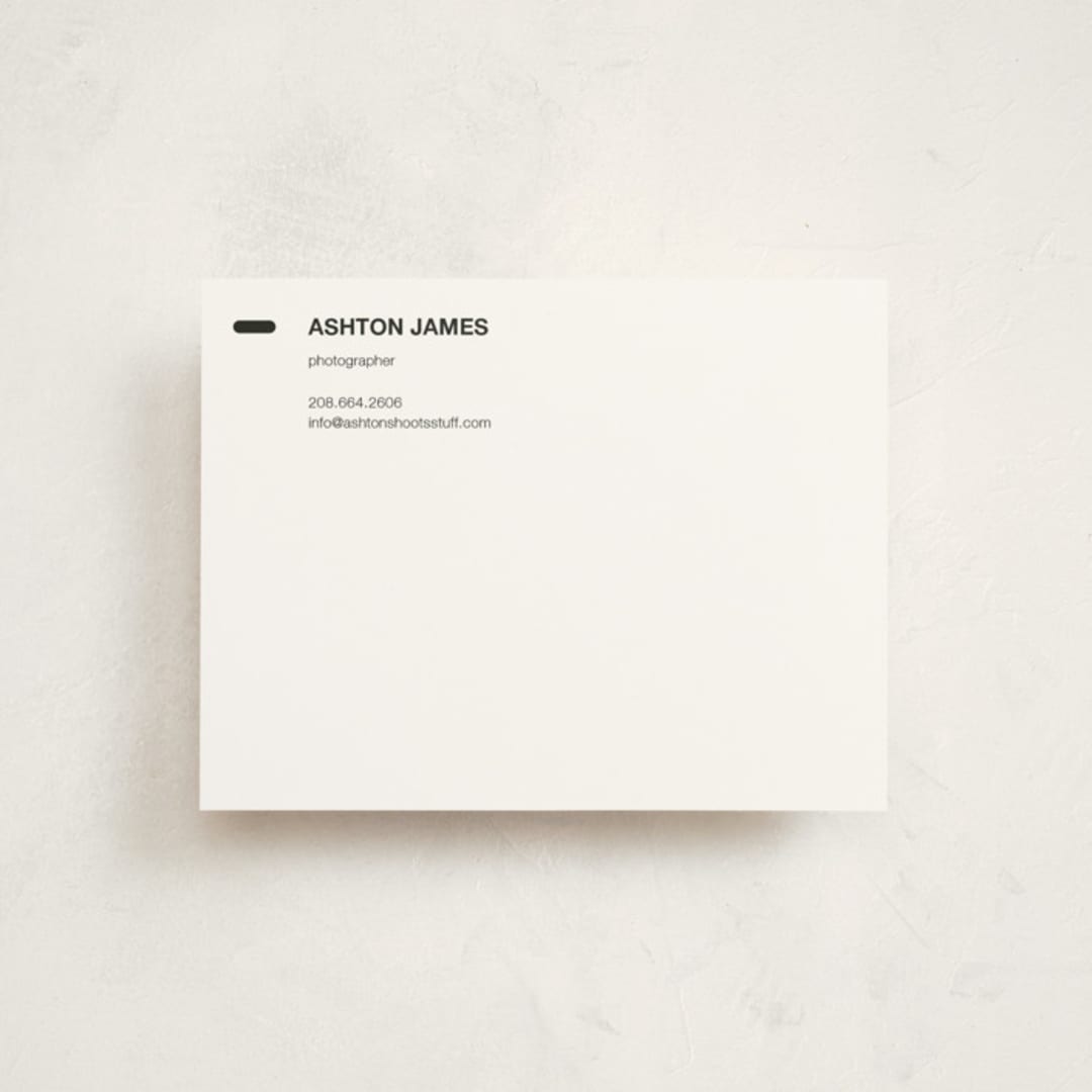 "Manual" - Business Stationery in Black by Jack Knoebber - Front
