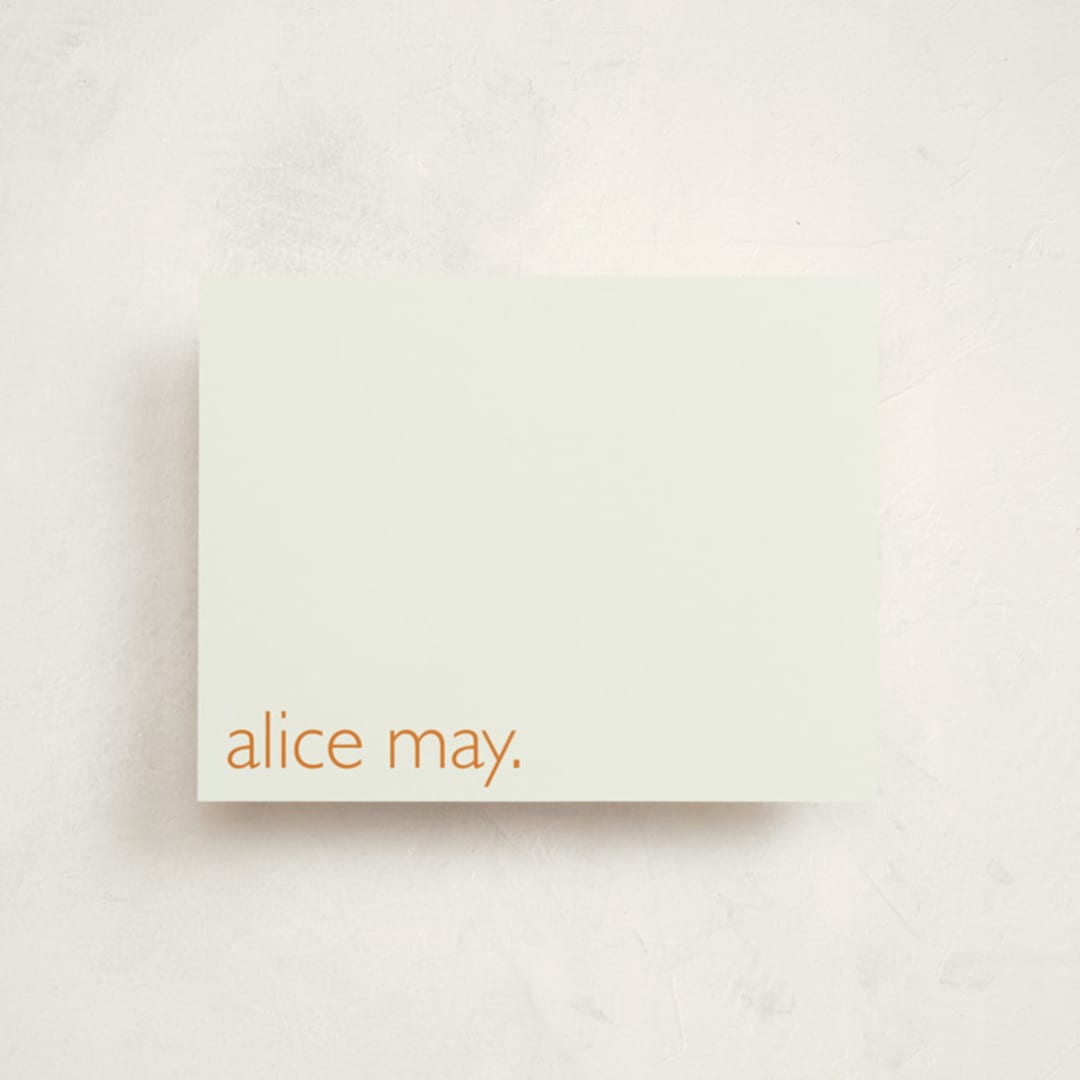 "Breathe" - Business Stationery in Pumpkin by leslie hamer - Front