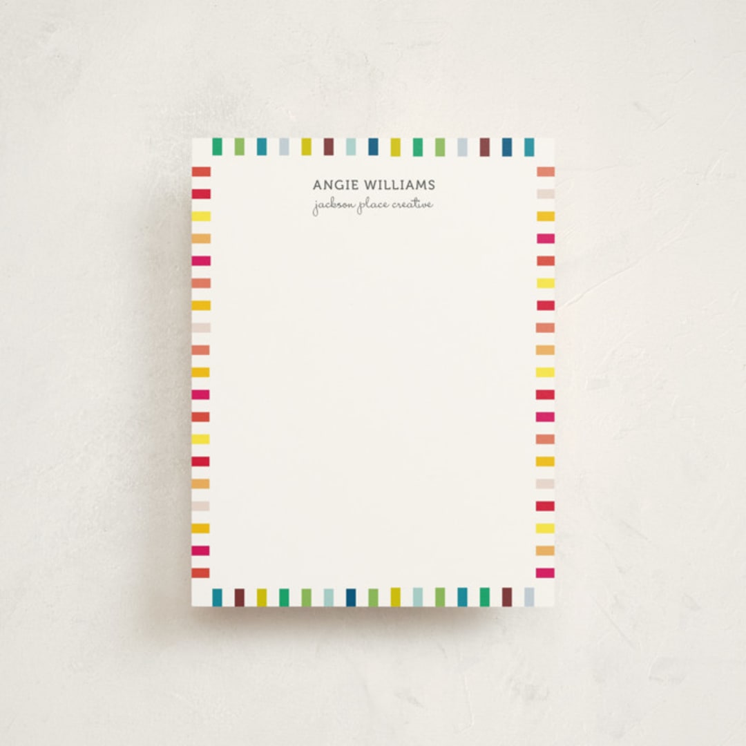 "111" - Business Stationery in Orange Zest by SimpleTe Design - Front