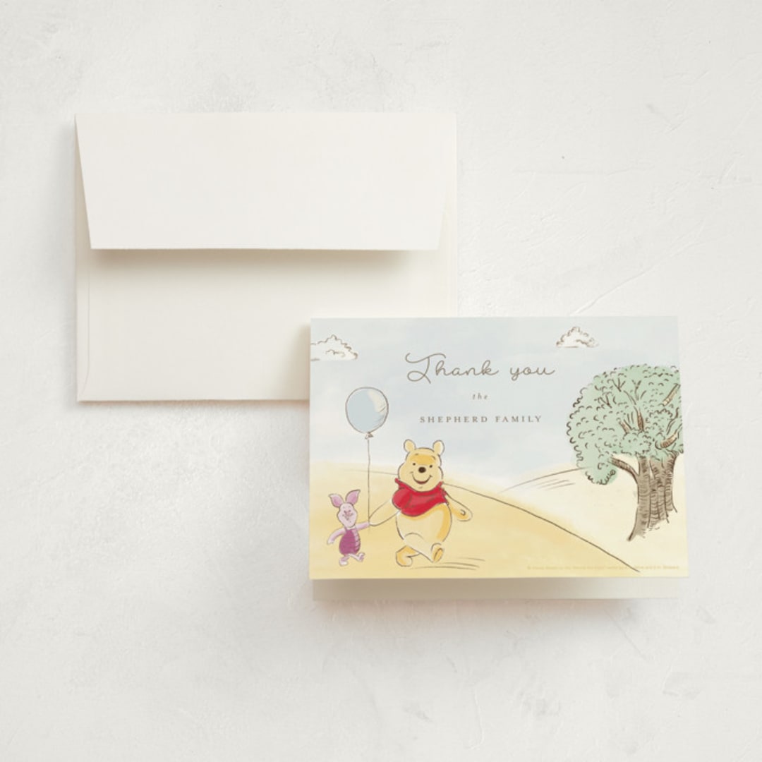 "Winnie Adventure" - Birth Announcement Thank You Cards in Sand by frau brandt - Front