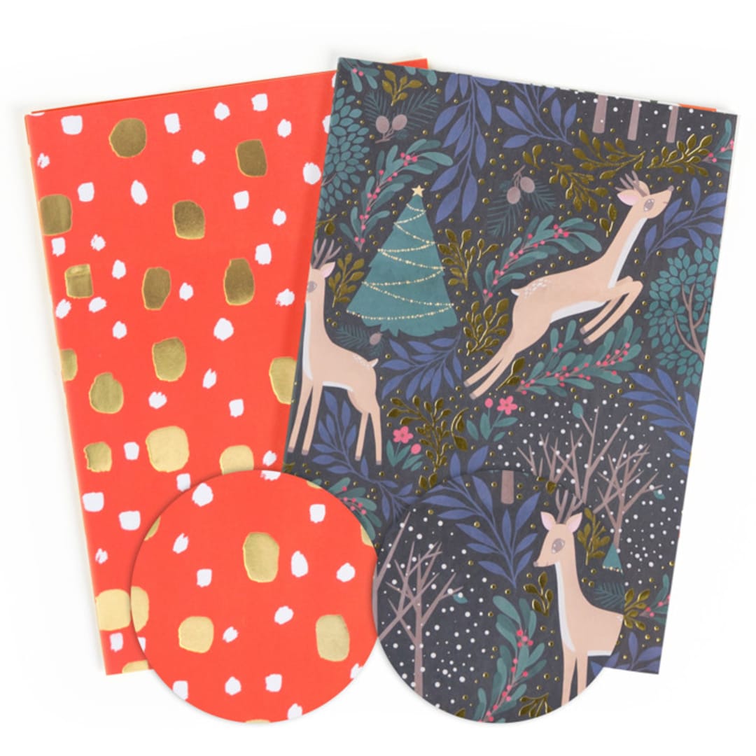 "10-Sheet Essential Wrap" - Essential Gift Wrap in Cinnamon by Multiple Artists - Front