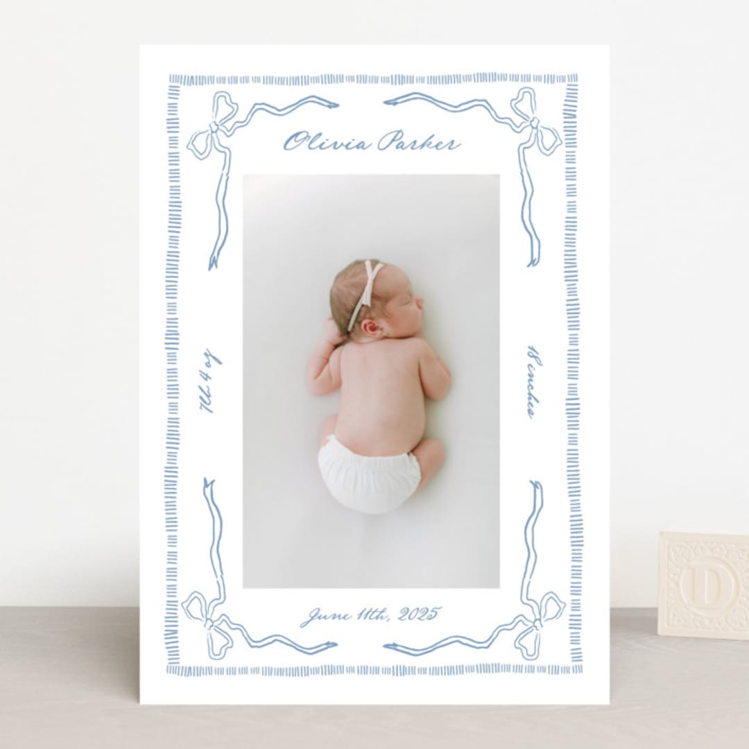 "Arabella" - Birth Announcements in Sky by Jelena Vuletic - Front