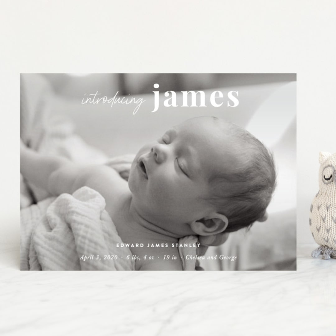 "Introduction" - Birth Announcements in Cloud by Sara Hicks Malone - Front