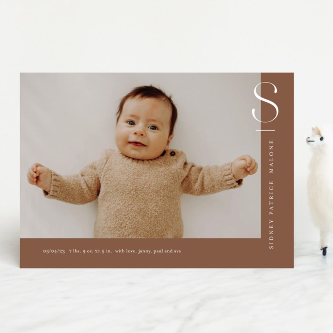 "fresh air" - Birth Announcements in Rust by Stacey Meacham - Front