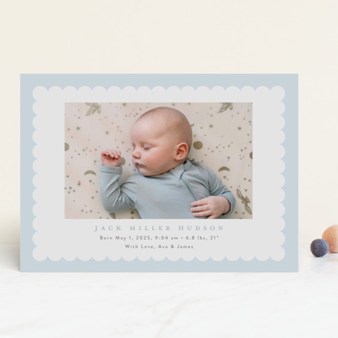 "Charmed" - Birth Announcements in Sky by Nicoletta Savod - Front