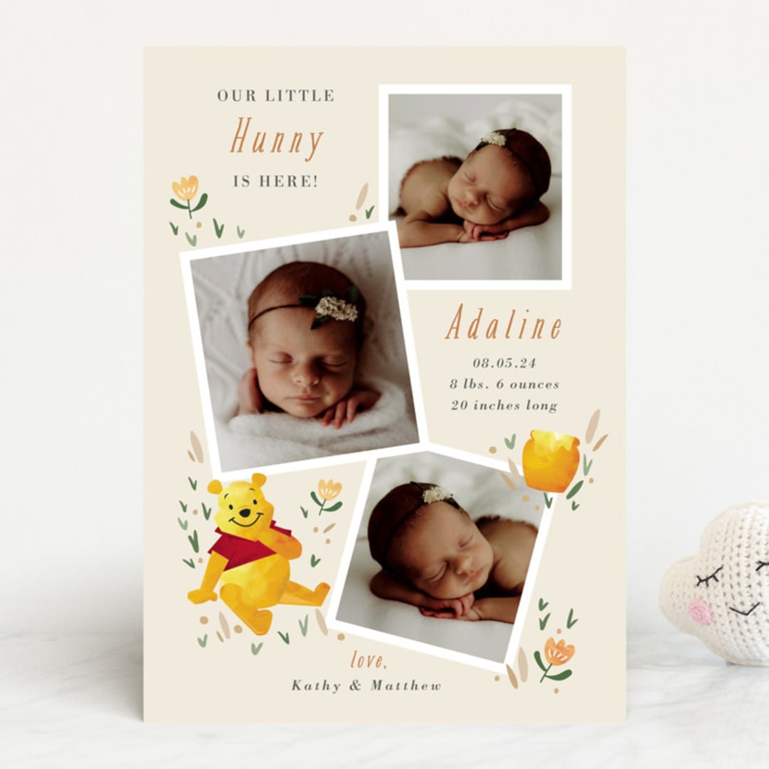 "Our Little Hunny" - Birth Announcements in Honey by Oma N. Ramkhelawan - Front