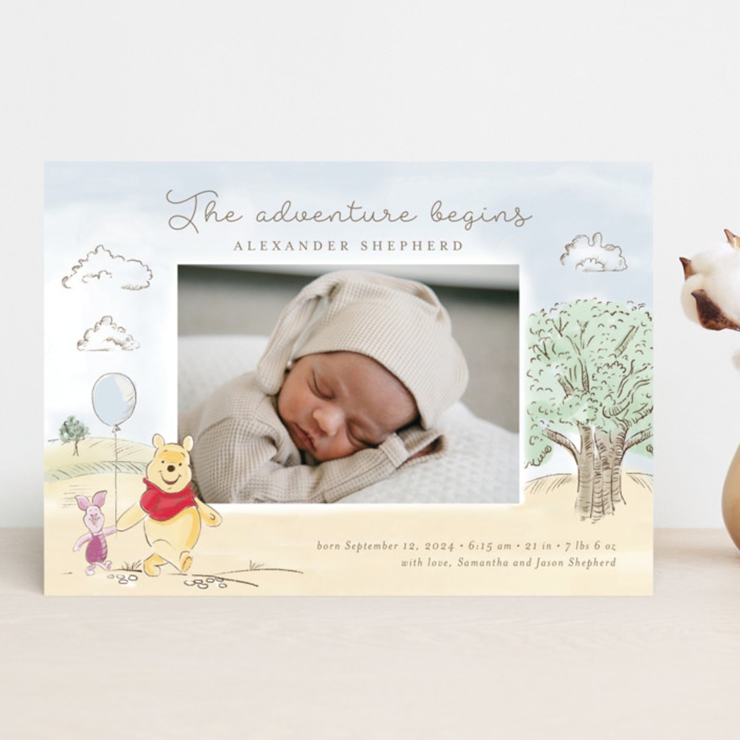 "Winnie Adventure" - Birth Announcements in Sand by frau brandt - Front