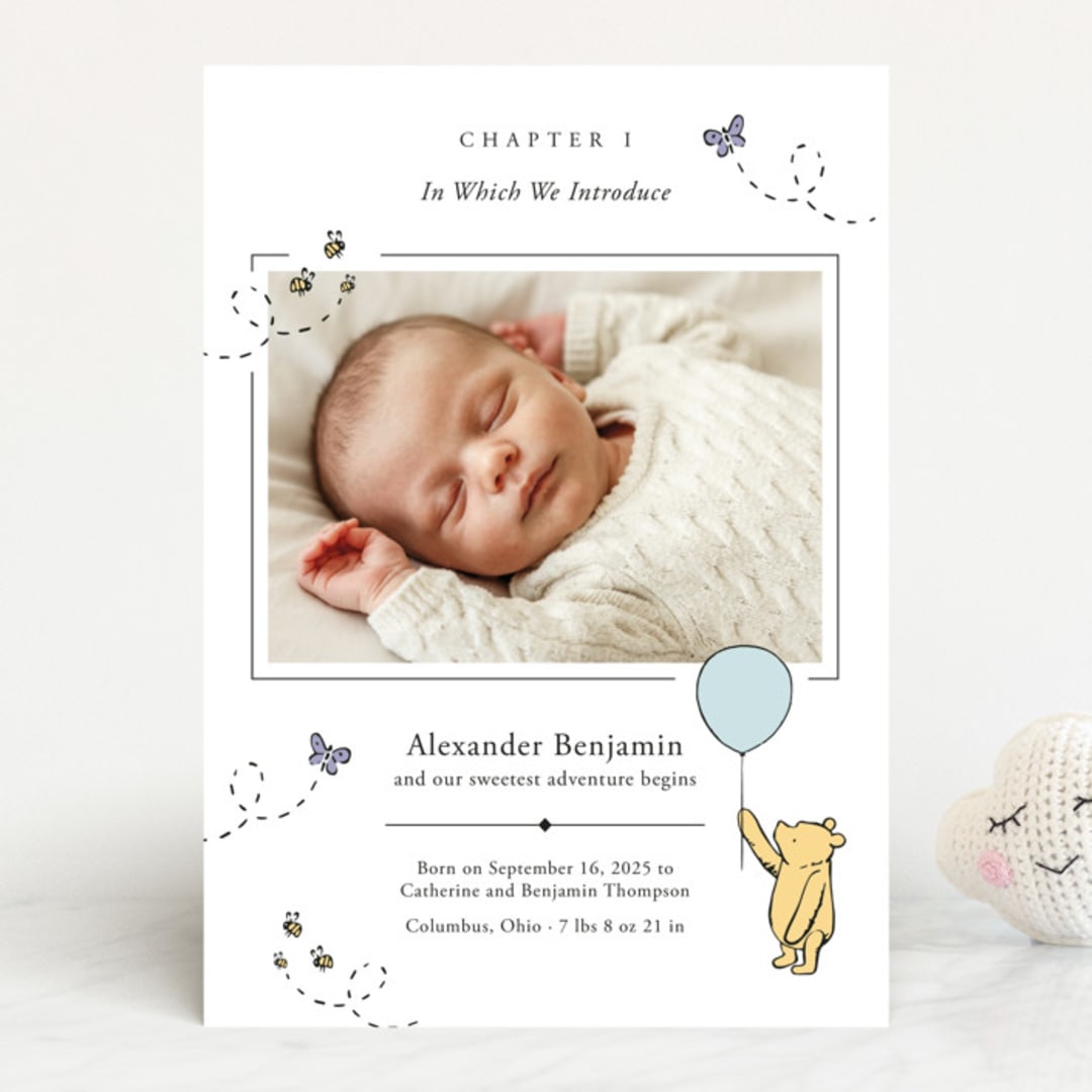 "Disney Sweetest Adventure" - Birth Announcements in Cloud by Heather Schertzer - Front