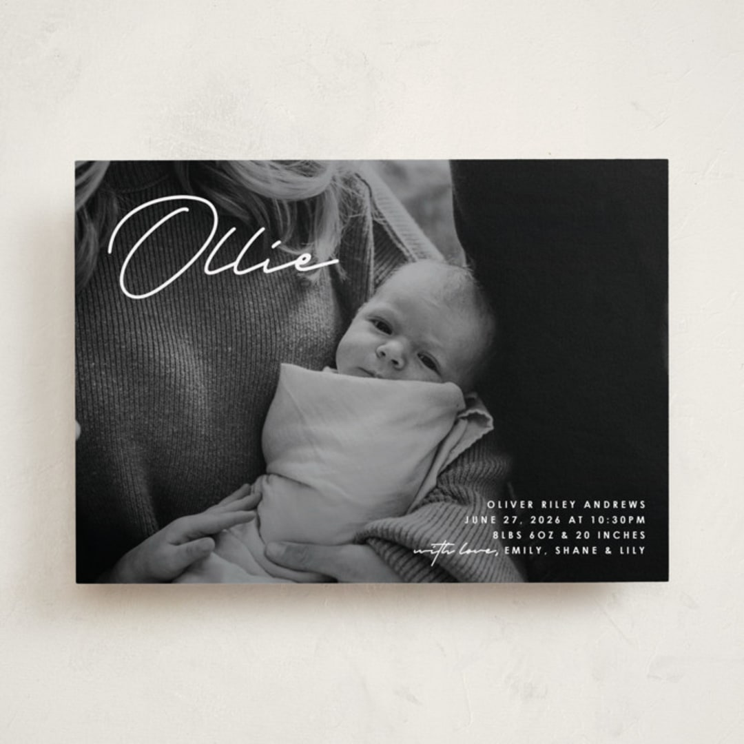 "That's My Name" - Birth Announcements in Cloud by Brandy Folse - Front